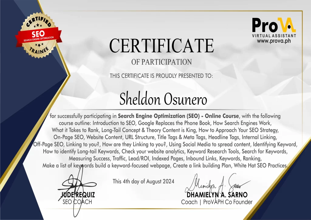 SEO-certificaion-from-ProVA